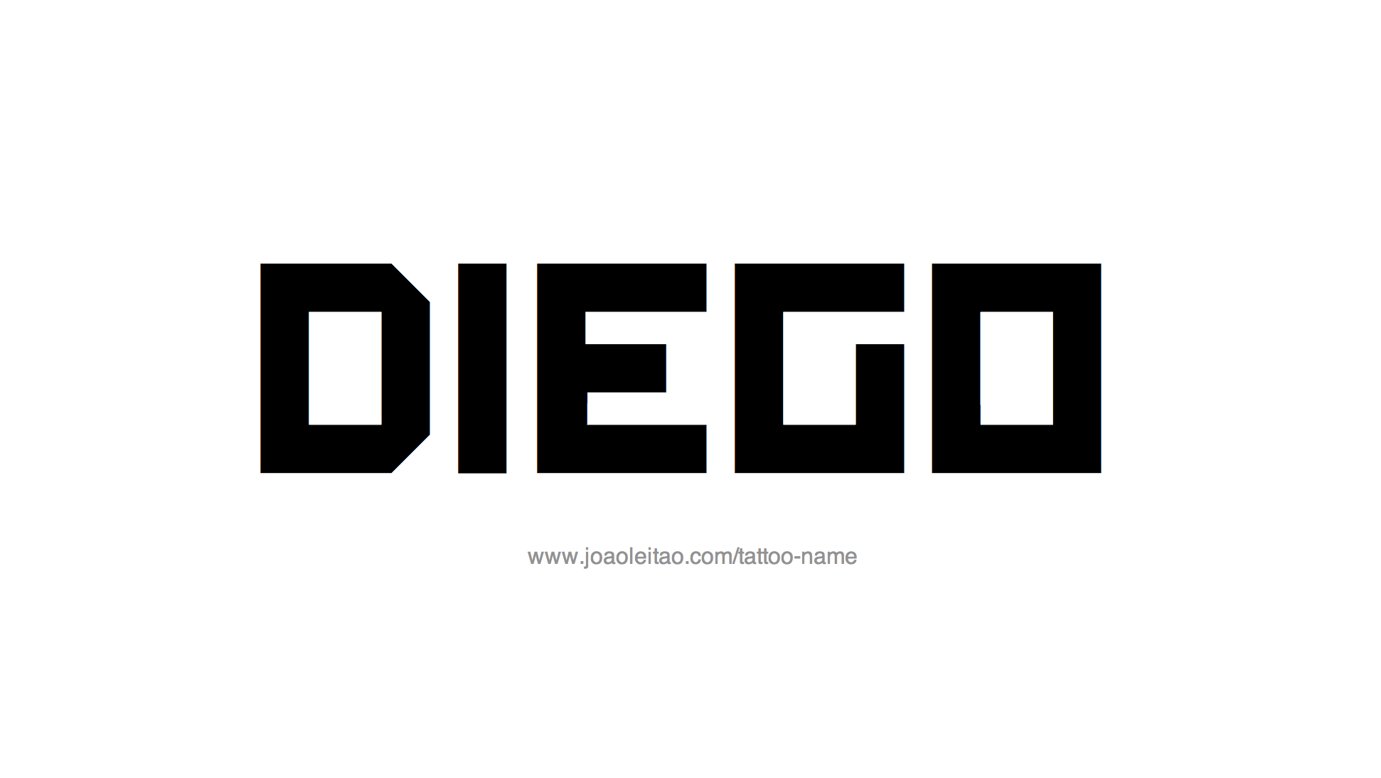 Diego Name Tattoo Designs